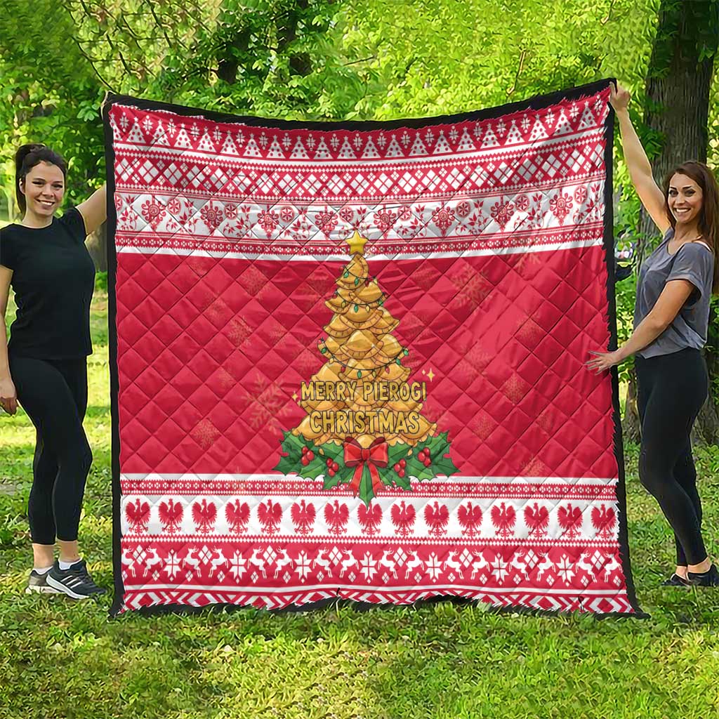 Poland Christmas Quilt Oh Pierogi Tree - Wonder Print Shop