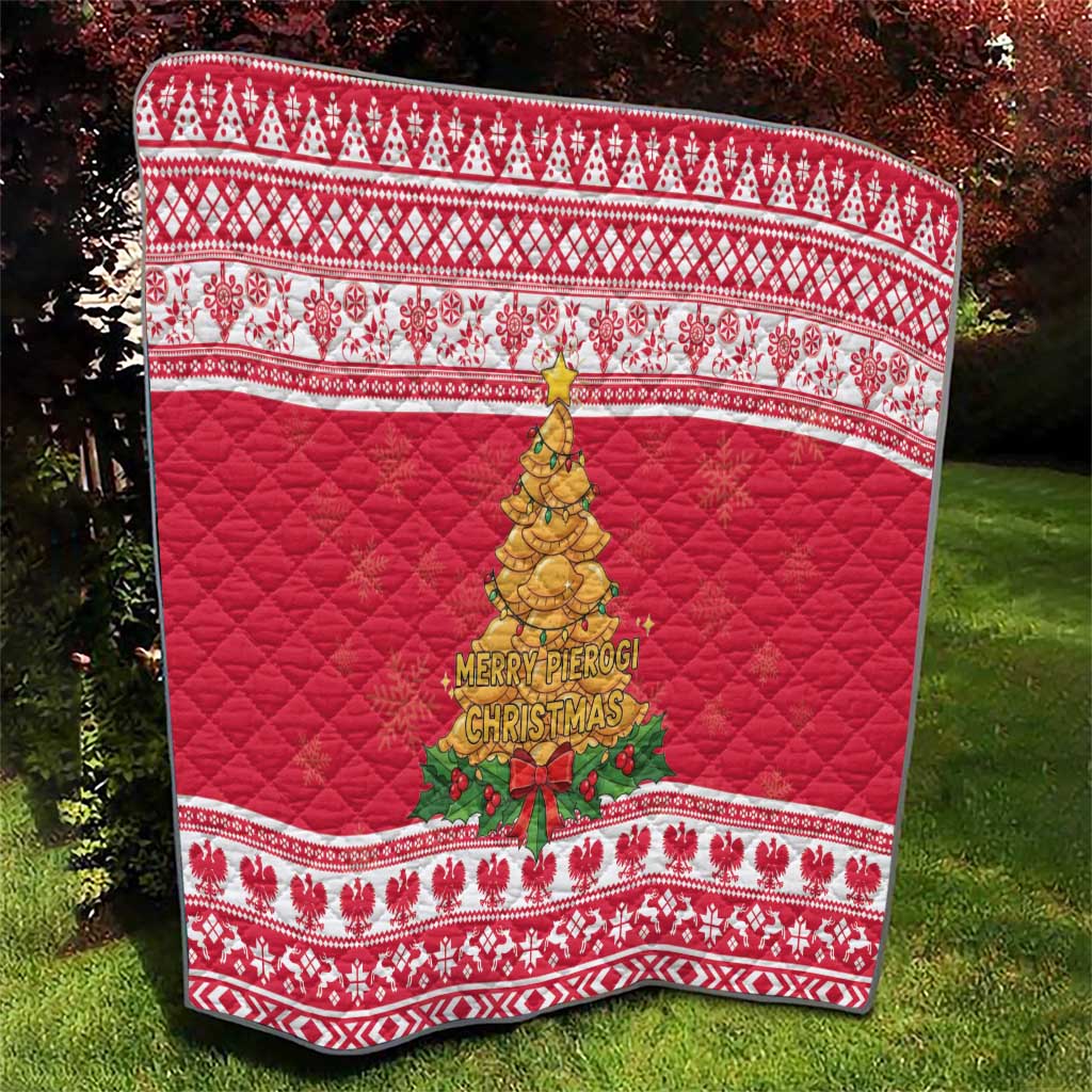 Poland Christmas Quilt Oh Pierogi Tree - Wonder Print Shop