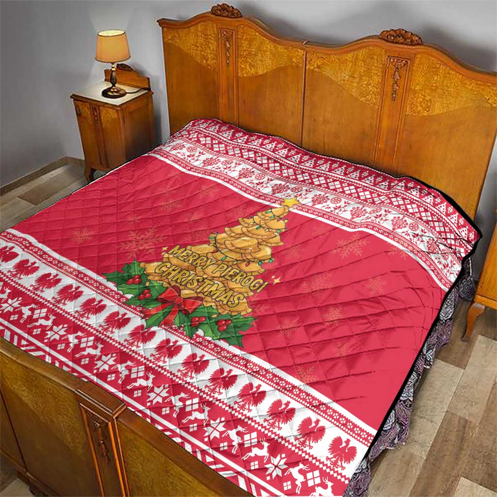 Poland Christmas Quilt Oh Pierogi Tree - Wonder Print Shop