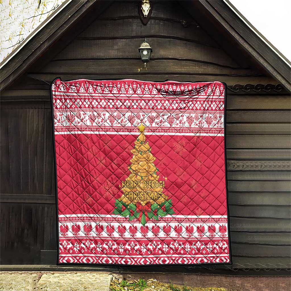 Poland Christmas Quilt Oh Pierogi Tree - Wonder Print Shop
