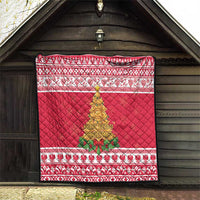 Poland Christmas Quilt Oh Pierogi Tree - Wonder Print Shop