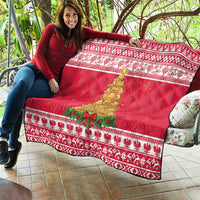 Poland Christmas Quilt Oh Pierogi Tree - Wonder Print Shop