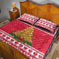 Poland Christmas Quilt Bed Set Oh Pierogi Tree - Wonder Print Shop