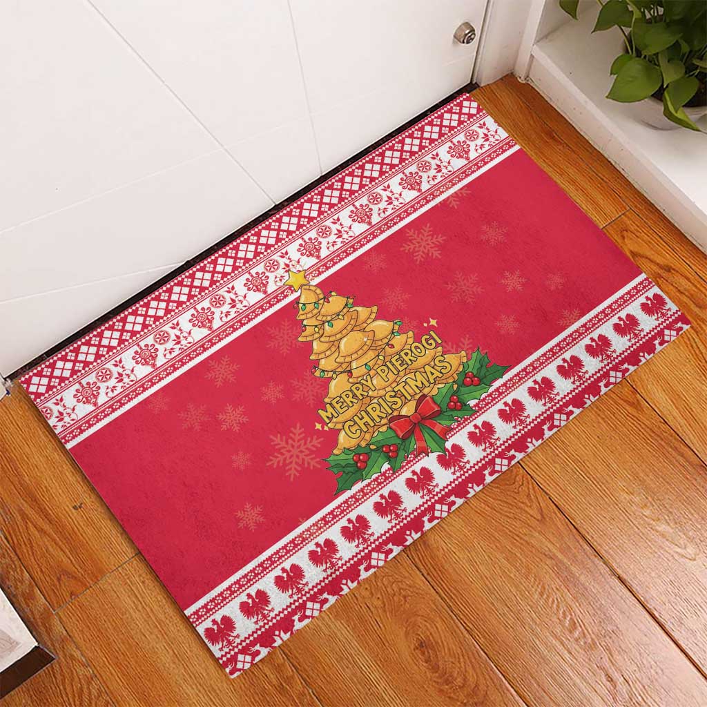Poland Christmas Rubber Doormat Oh Pierogi Tree - Wonder Print Shop