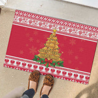 Poland Christmas Rubber Doormat Oh Pierogi Tree - Wonder Print Shop