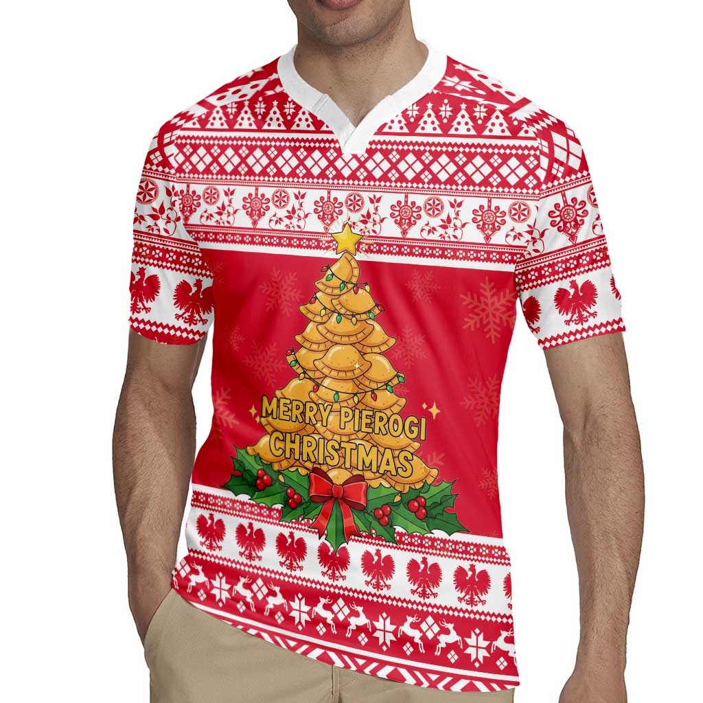 Poland Christmas Rugby Jersey Oh Pierogi Tree - Wonder Print Shop