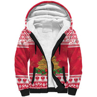 Poland Christmas Sherpa Hoodie Oh Pierogi Tree - Wonder Print Shop