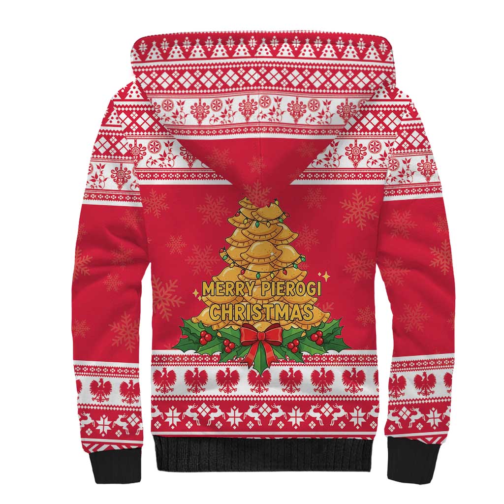 Poland Christmas Sherpa Hoodie Oh Pierogi Tree - Wonder Print Shop