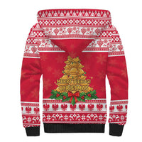 Poland Christmas Sherpa Hoodie Oh Pierogi Tree - Wonder Print Shop