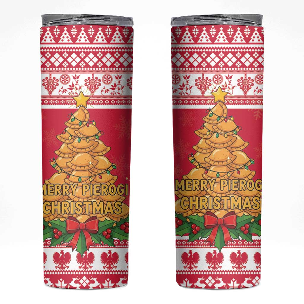 Poland Christmas Skinny Tumbler Oh Pierogi Tree - Wonder Print Shop