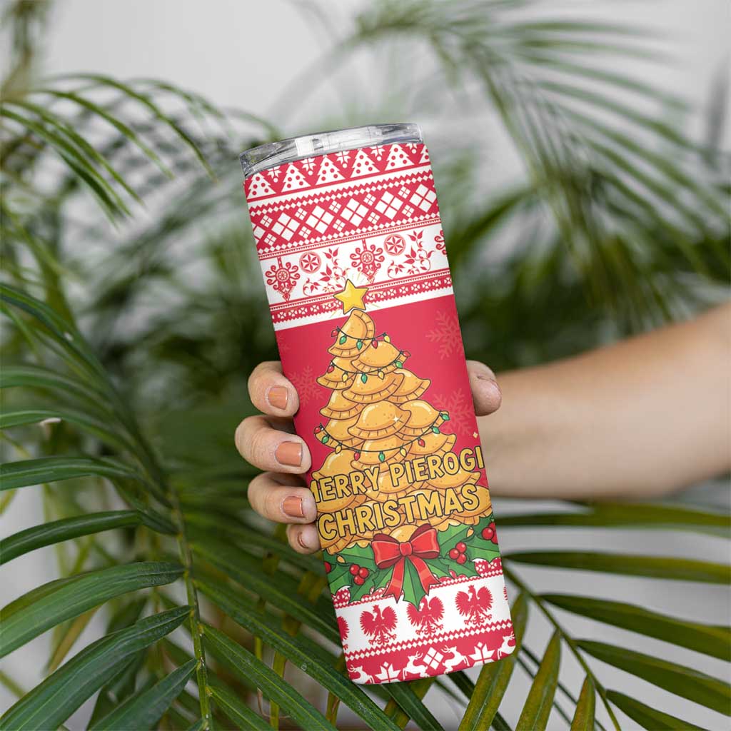 Poland Christmas Skinny Tumbler Oh Pierogi Tree - Wonder Print Shop