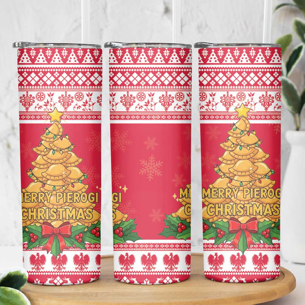 Poland Christmas Skinny Tumbler Oh Pierogi Tree - Wonder Print Shop