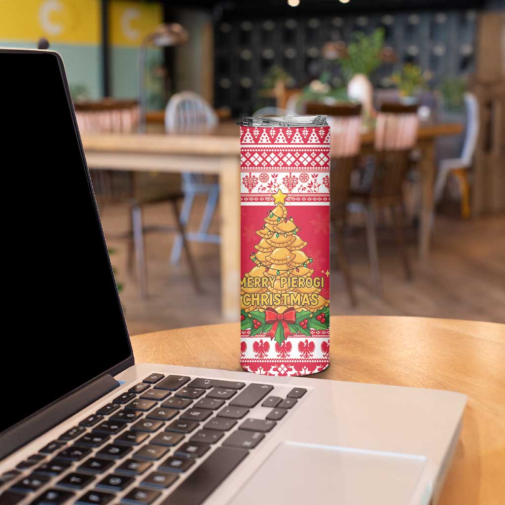 Poland Christmas Skinny Tumbler Oh Pierogi Tree - Wonder Print Shop