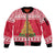 Poland Christmas Sleeve Zip Bomber Jacket Oh Pierogi Tree - Wonder Print Shop