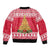 Poland Christmas Sleeve Zip Bomber Jacket Oh Pierogi Tree - Wonder Print Shop