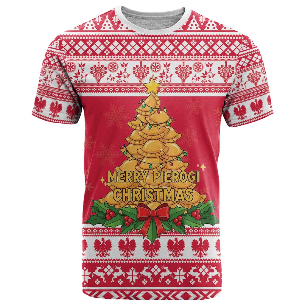 Poland Christmas T Shirt Oh Pierogi Tree - Wonder Print Shop