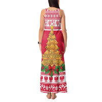 Poland Christmas Tank Maxi Dress Oh Pierogi Tree - Wonder Print Shop