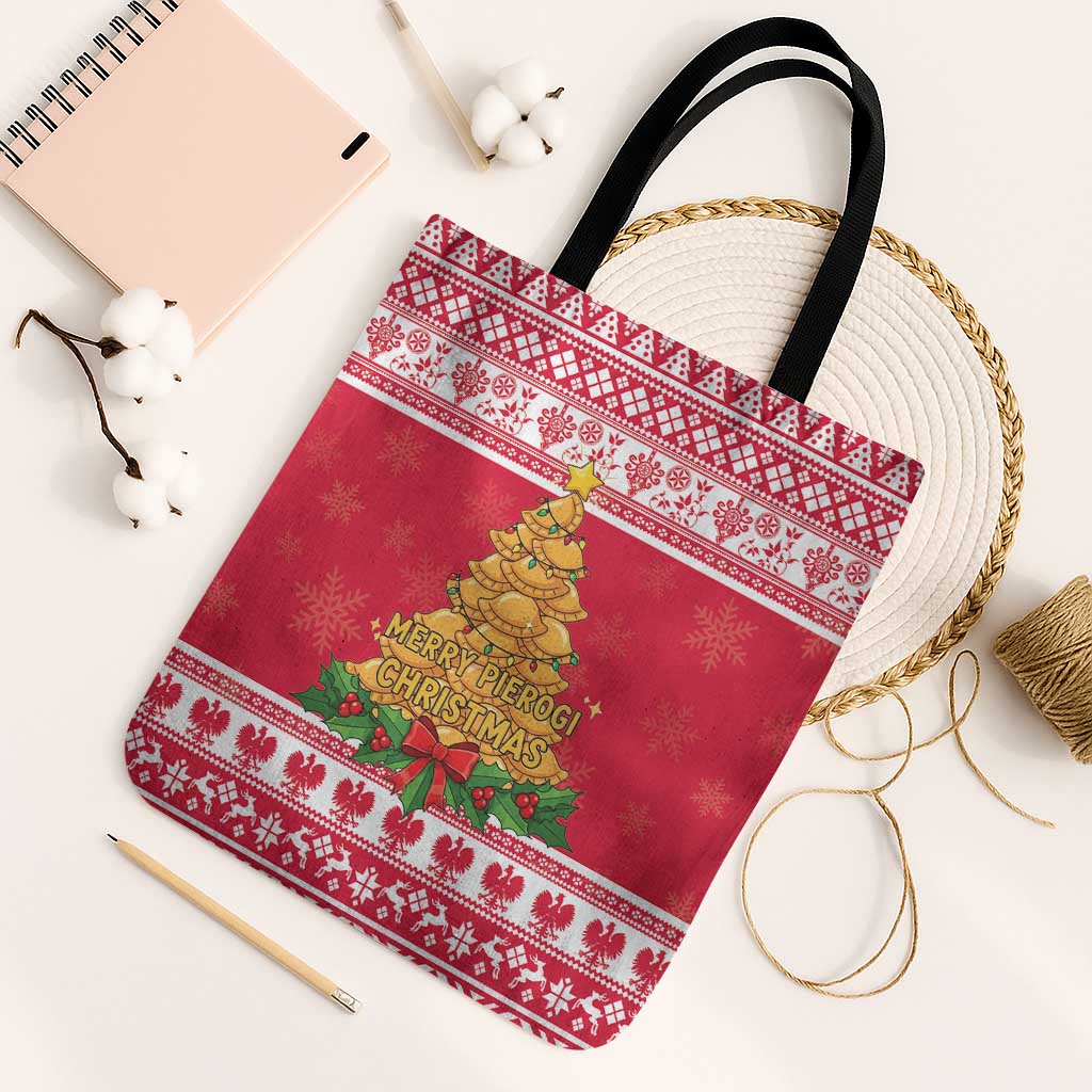 Poland Christmas Tote Bag Oh Pierogi Tree - Wonder Print Shop