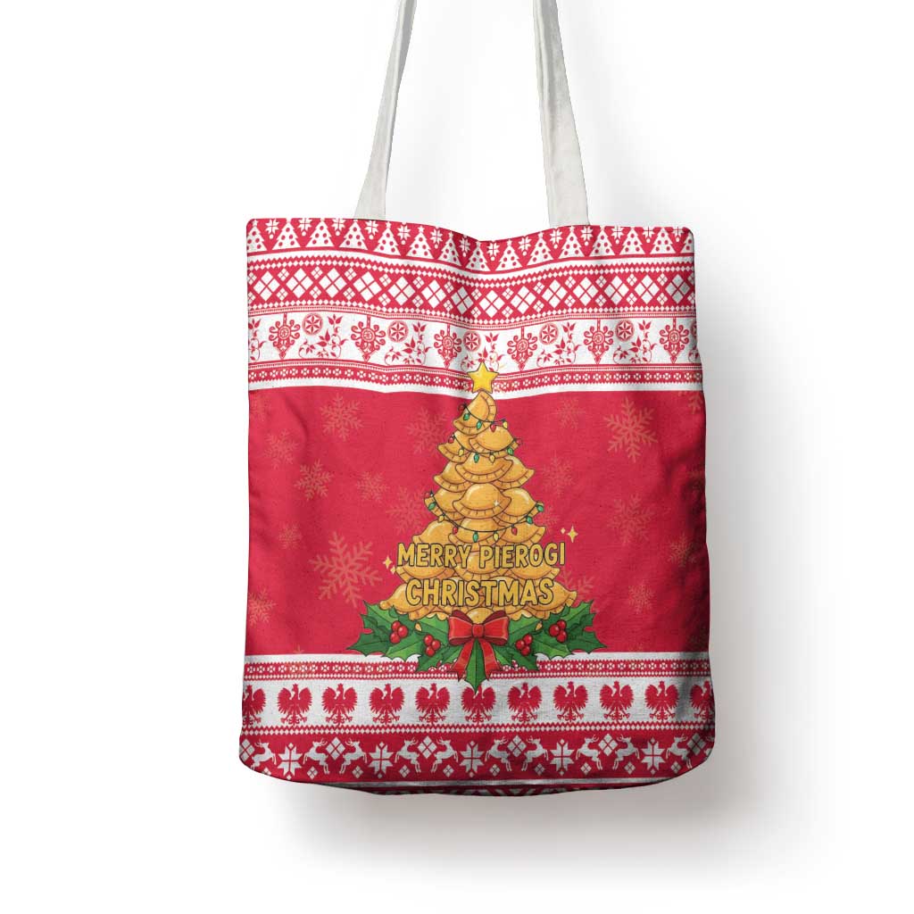 Poland Christmas Tote Bag Oh Pierogi Tree - Wonder Print Shop