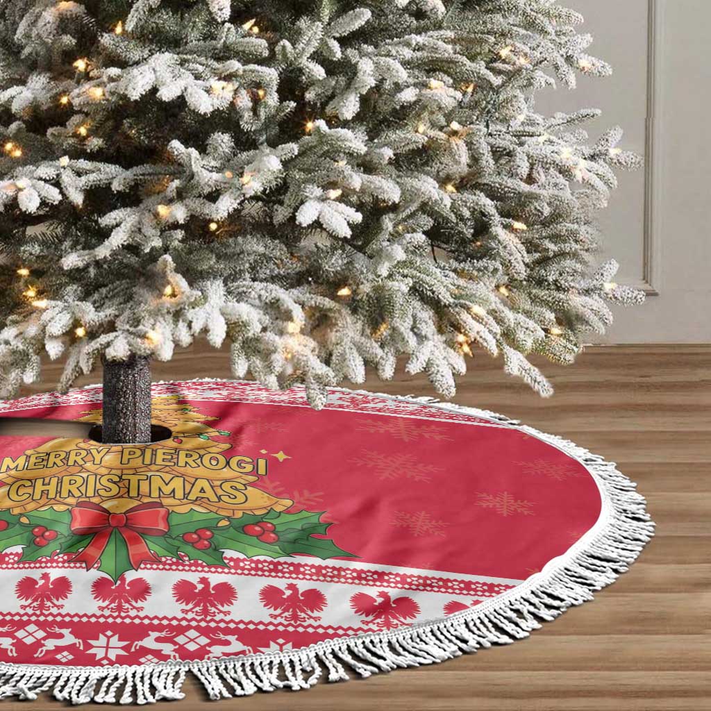Poland Christmas Tree Skirt Oh Pierogi Tree - Wonder Print Shop