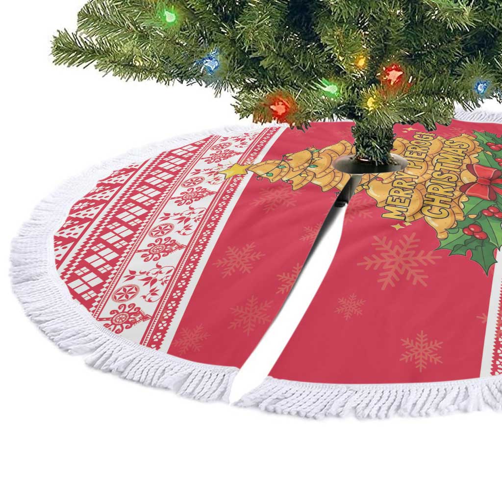 Poland Christmas Tree Skirt Oh Pierogi Tree - Wonder Print Shop