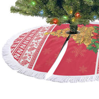 Poland Christmas Tree Skirt Oh Pierogi Tree - Wonder Print Shop
