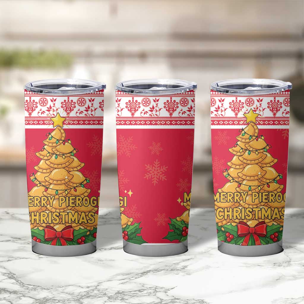 Poland Christmas Tumbler Cup Oh Pierogi Tree - Wonder Print Shop