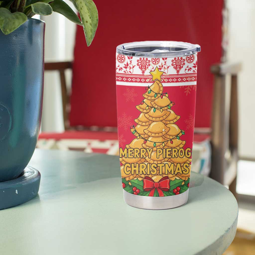 Poland Christmas Tumbler Cup Oh Pierogi Tree - Wonder Print Shop