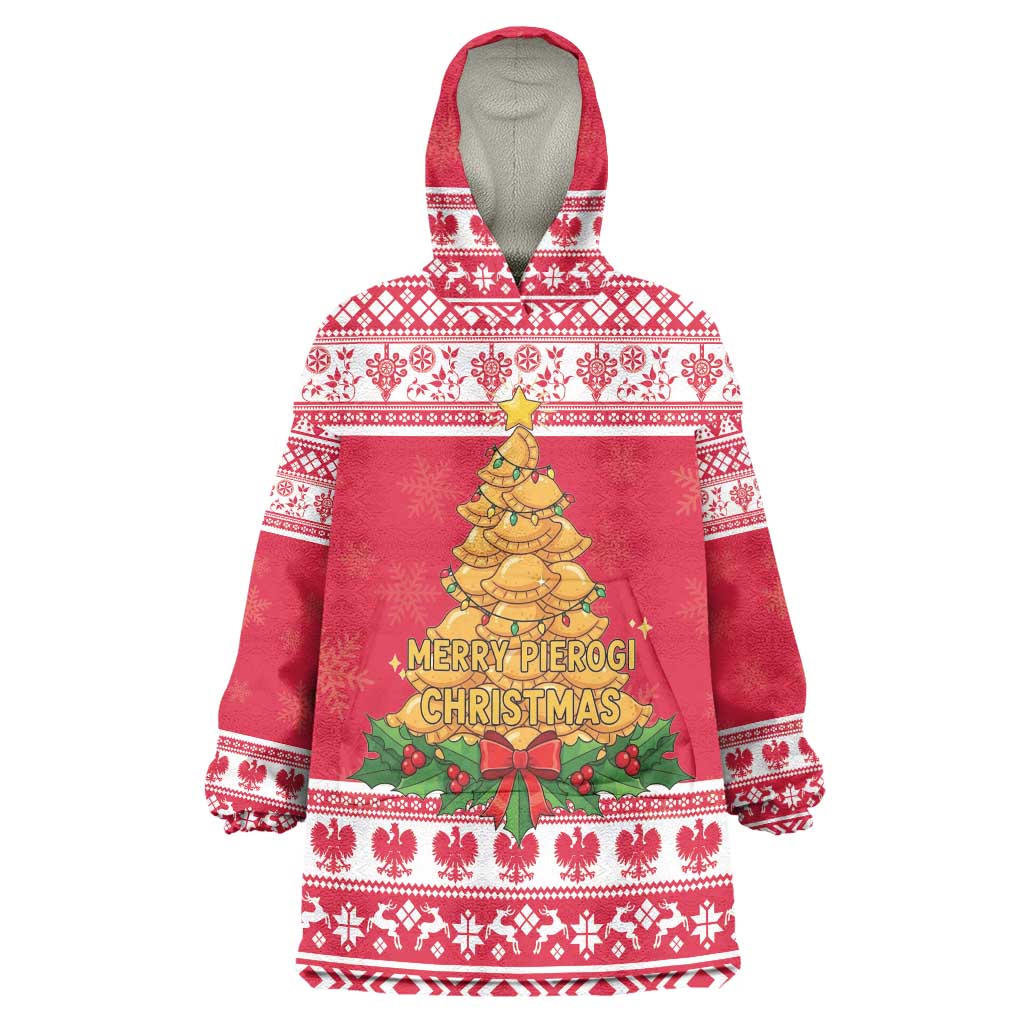 Poland Christmas Wearable Blanket Hoodie Oh Pierogi Tree - Wonder Print Shop