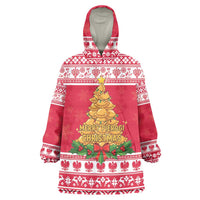 Poland Christmas Wearable Blanket Hoodie Oh Pierogi Tree - Wonder Print Shop
