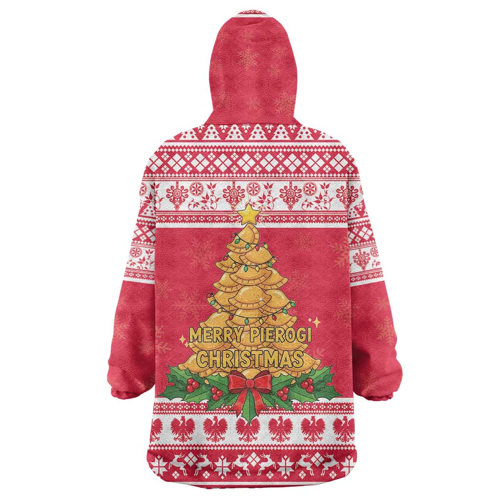 Poland Christmas Wearable Blanket Hoodie Oh Pierogi Tree - Wonder Print Shop