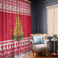 Poland Christmas Window Curtain Oh Pierogi Tree - Wonder Print Shop