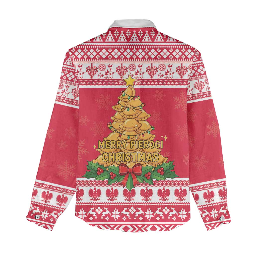 Poland Christmas Women Casual Shirt Oh Pierogi Tree - Wonder Print Shop