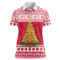 Poland Christmas Women Polo Shirt Oh Pierogi Tree - Wonder Print Shop