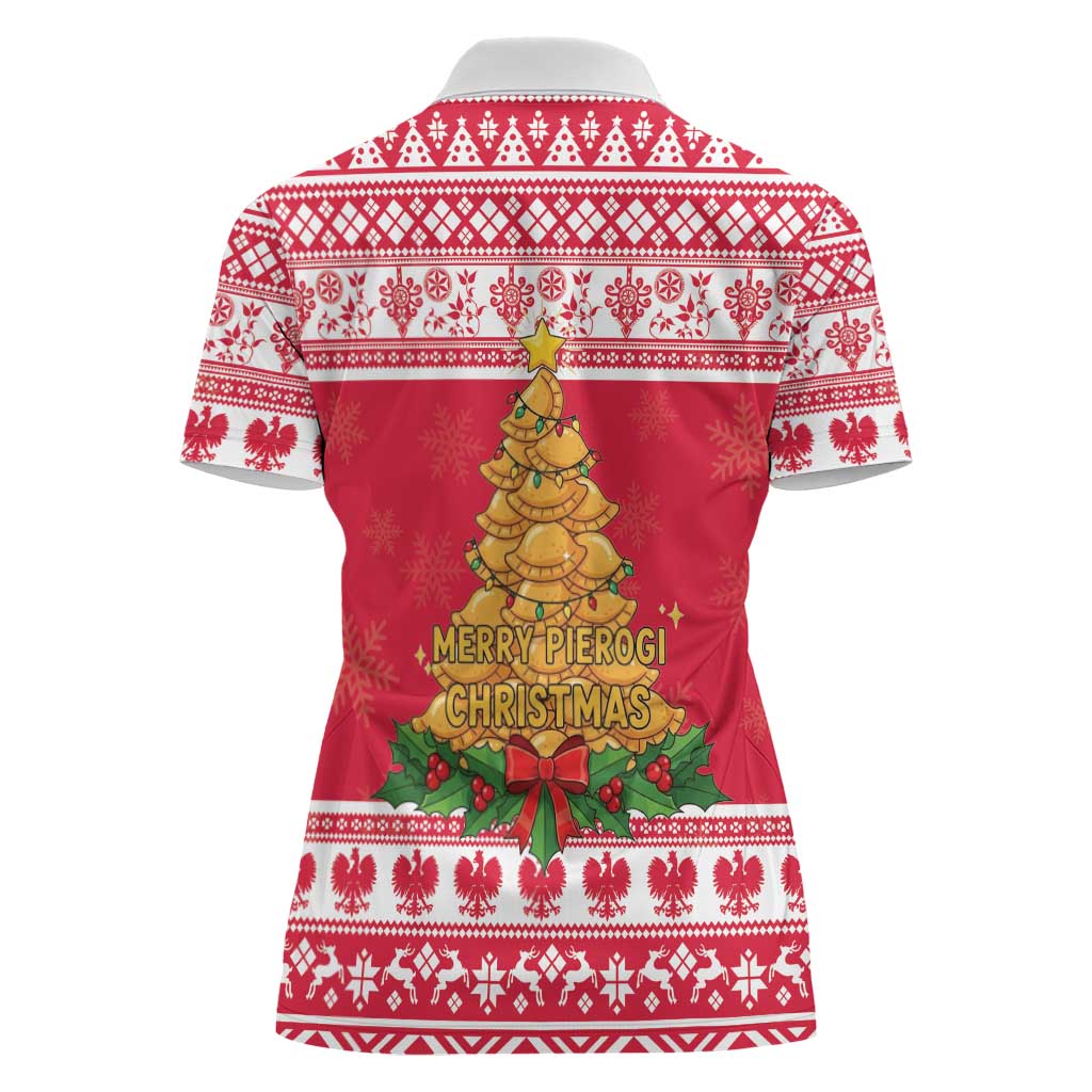 Poland Christmas Women Polo Shirt Oh Pierogi Tree - Wonder Print Shop