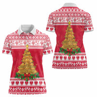 Poland Christmas Women Polo Shirt Oh Pierogi Tree - Wonder Print Shop