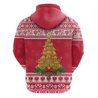 Poland Christmas Zip Hoodie Oh Pierogi Tree - Wonder Print Shop