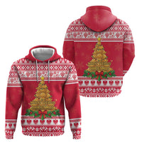 Poland Christmas Zip Hoodie Oh Pierogi Tree - Wonder Print Shop