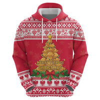 Poland Christmas Zip Hoodie Oh Pierogi Tree - Wonder Print Shop