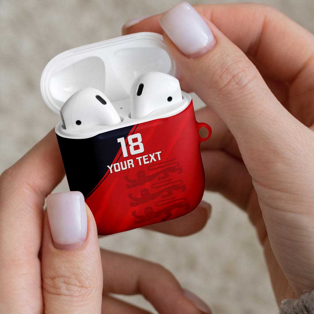 Custom Bailiwick of Jersey Cricket AirPods Case Jer Lions Champion Red Version - Wonder Print Shop