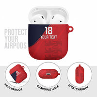 Custom Bailiwick of Jersey Cricket AirPods Case Jer Lions Champion Red Version - Wonder Print Shop