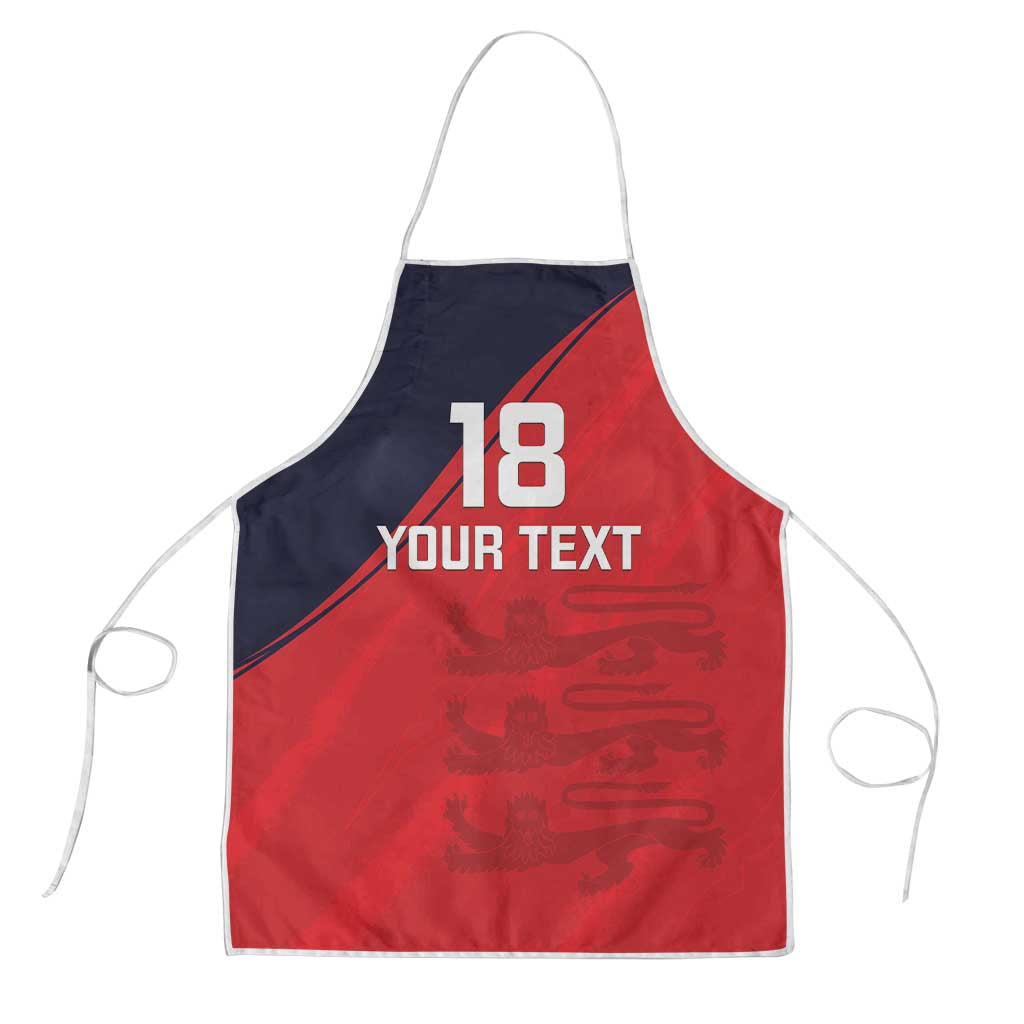 Custom Bailiwick of Jersey Cricket Apron Jer Lions Champion Red Version - Wonder Print Shop