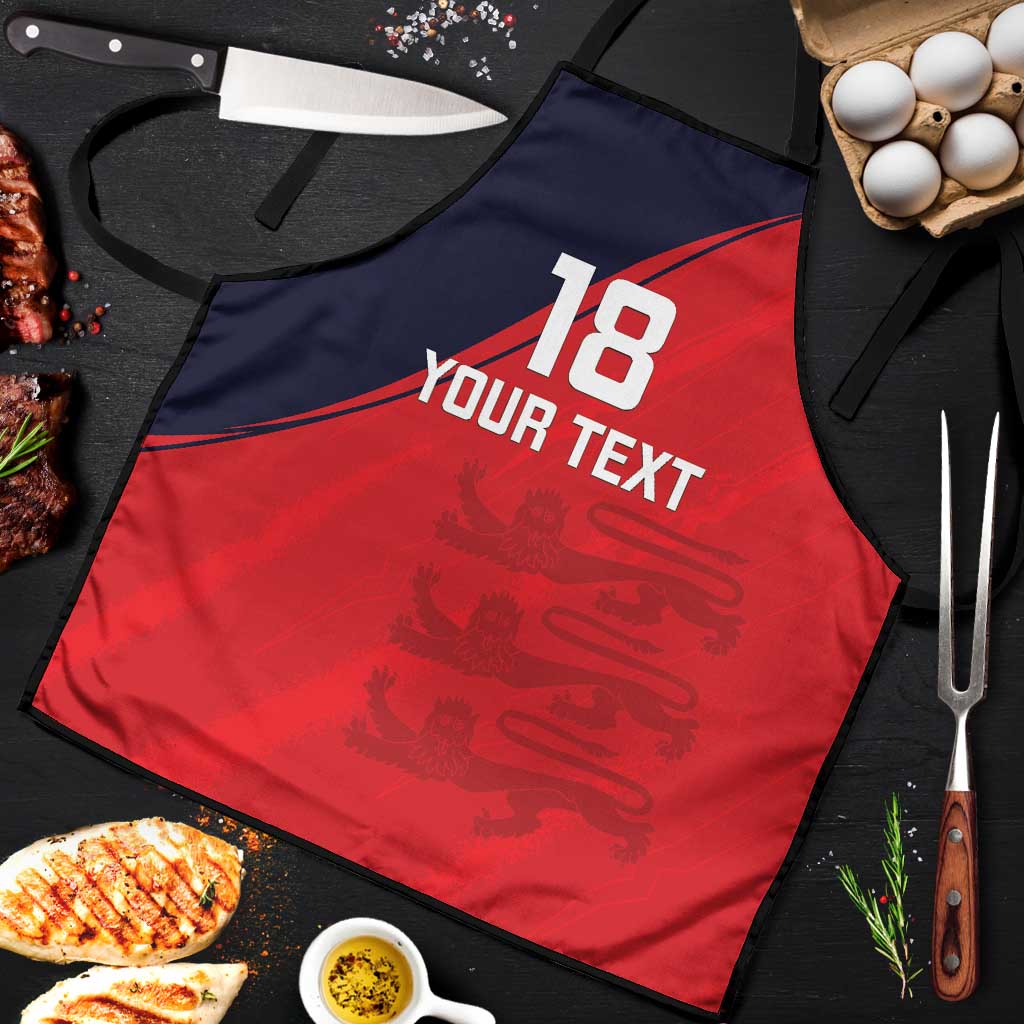 Custom Bailiwick of Jersey Cricket Apron Jer Lions Champion Red Version - Wonder Print Shop