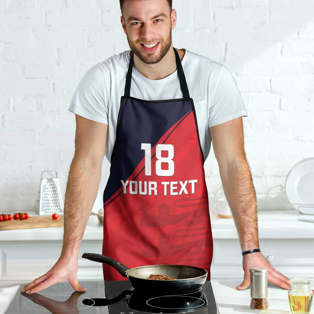 Custom Bailiwick of Jersey Cricket Apron Jer Lions Champion Red Version - Wonder Print Shop