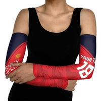 Custom Bailiwick of Jersey Cricket Arm Sleeves Jer Lions Champion Red Version - Wonder Print Shop