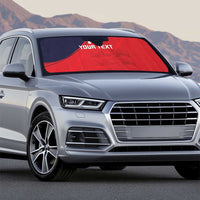 Custom Bailiwick of Jersey Cricket Auto Sun Shade Jer Lions Champion Red Version - Wonder Print Shop