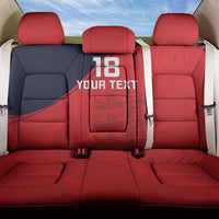 Custom Bailiwick of Jersey Cricket Back Car Seat Cover Jer Lions Champion Red Version - Wonder Print Shop