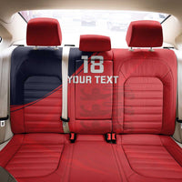 Custom Bailiwick of Jersey Cricket Back Car Seat Cover Jer Lions Champion Red Version - Wonder Print Shop