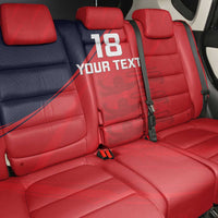 Custom Bailiwick of Jersey Cricket Back Car Seat Cover Jer Lions Champion Red Version - Wonder Print Shop