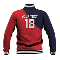 Custom Bailiwick of Jersey Cricket Baseball Jacket Jer Lions Champion Red Version - Wonder Print Shop
